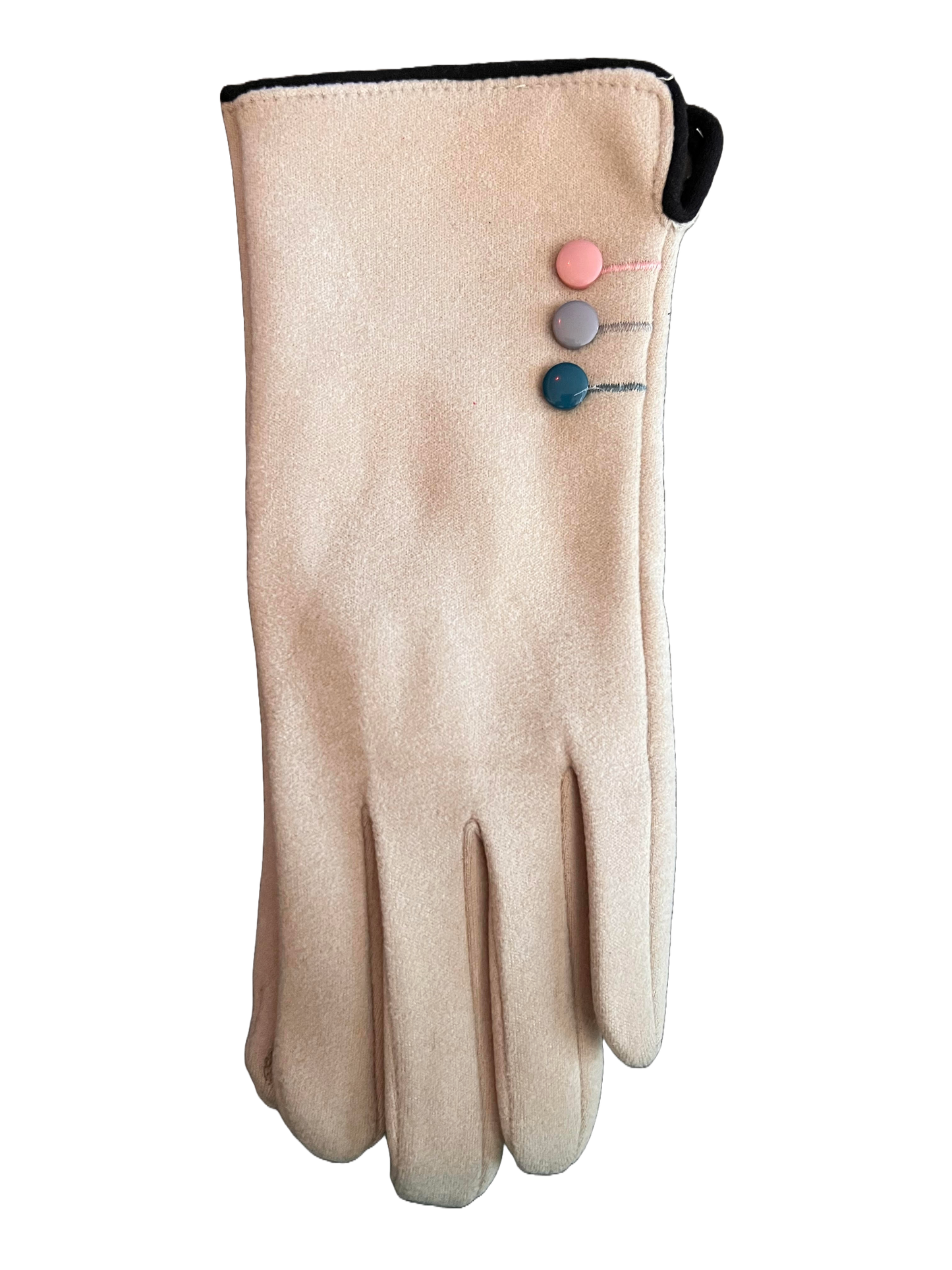 Vintage Style Gloves - Cream