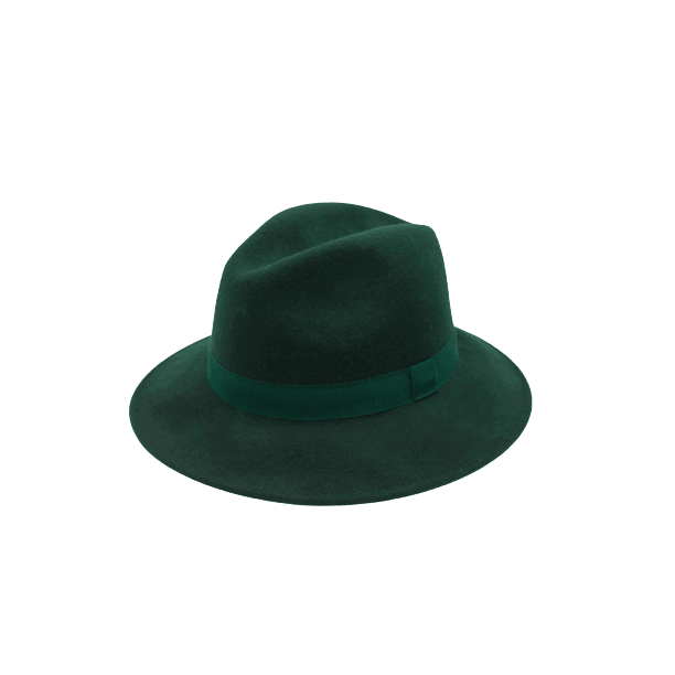 Forest green fedora 