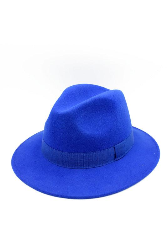 Men's Fedora Hat - Royal Blue - Moxie and Swing