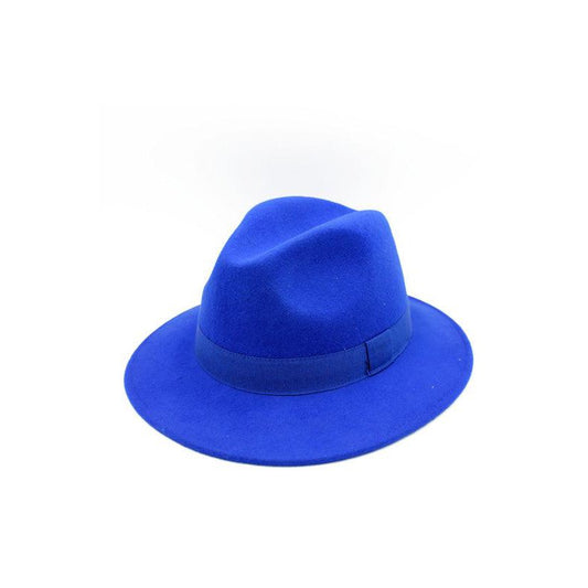 Women's Fedora Hat - Royal Blue - Moxie and Swing