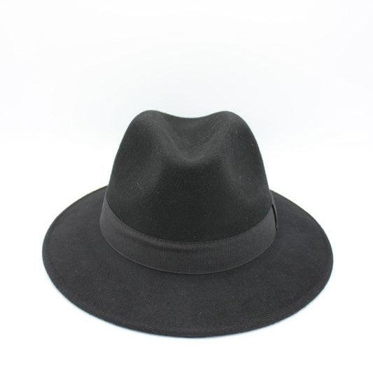 Black fedora hat