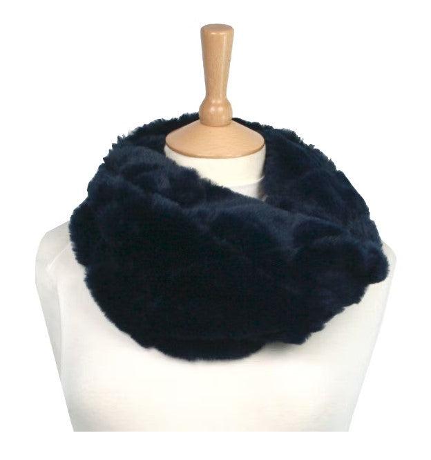 Faux fur snood - Black - Moxie and Swing